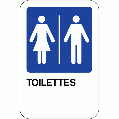 CG-1 panneau toilettes femme homme